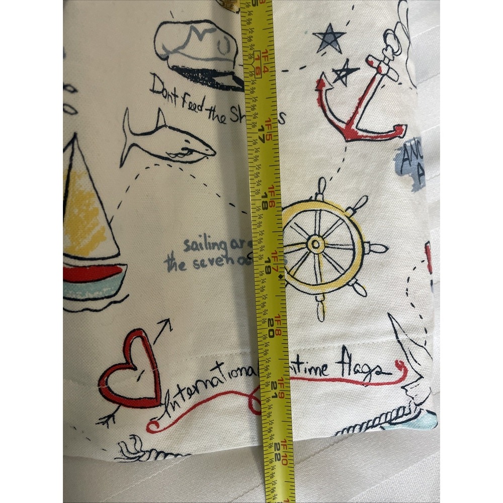 Vintage GRAFF Cropped Embellished Jacket Nautical Coastal Doodle Print Women's S - Picture 15 of 15